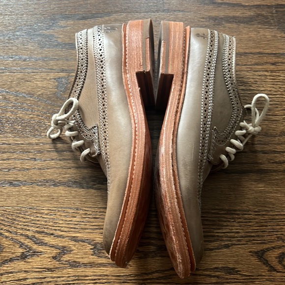 FRYE BOOT COMPANY FULL WINGTIP OXFORD LACE UP SHOES SIZE 6.5 - Picture 2 of 5